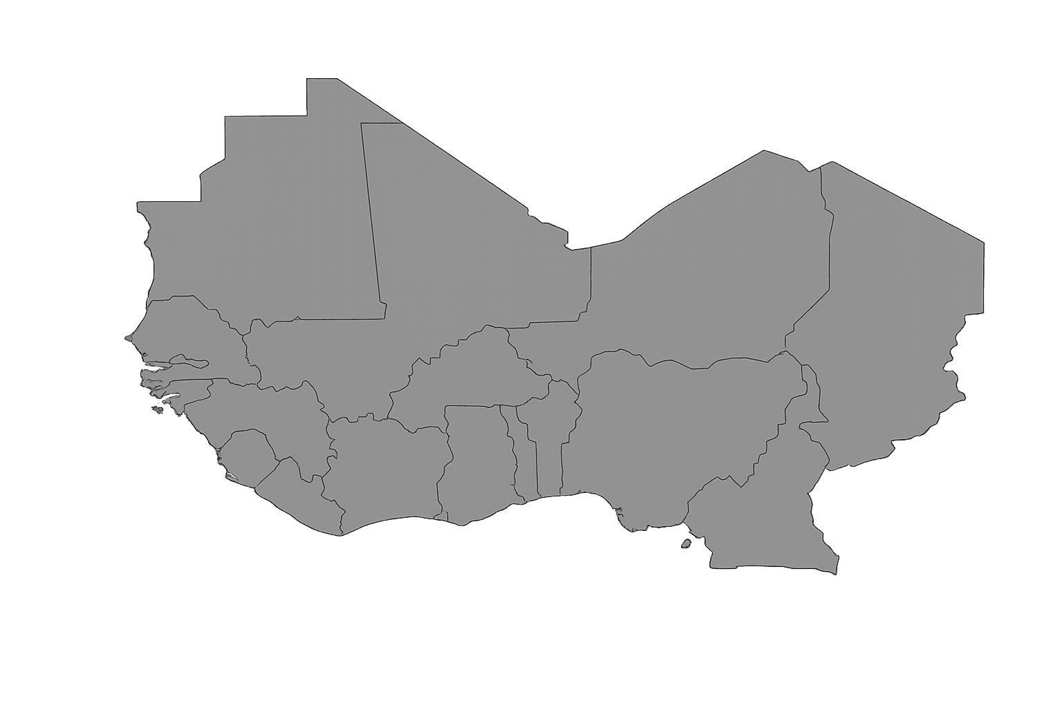 West Africa map